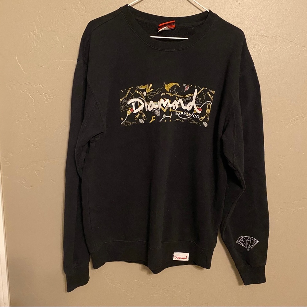 Vintage Distressed Diamond Sweatshirt